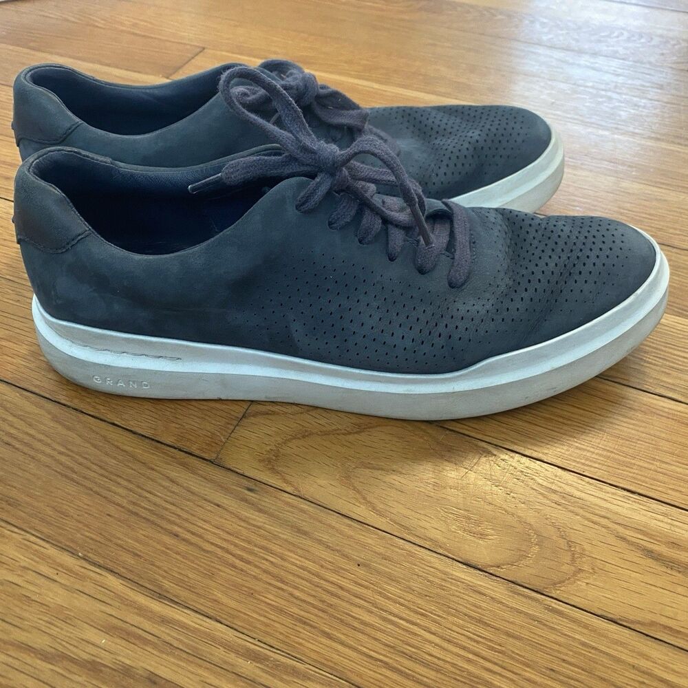 Cole Haan Men's GrandPro Rally Sneakers Navy Blue Suede 9.5 C31422 Classic